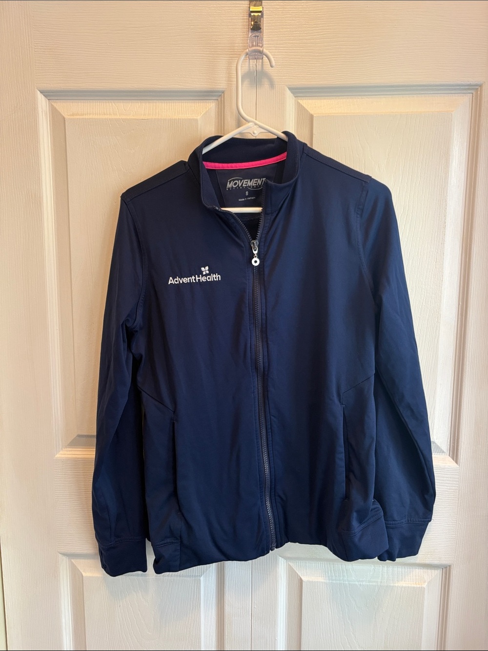 Women's Navy Utility Jacket with AdventHealth Logo
